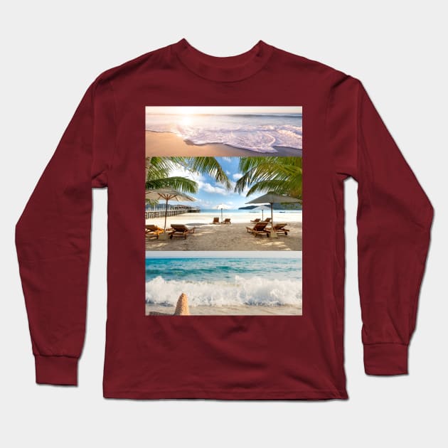 Lifestyle , nature, beach and sunset Long Sleeve T-Shirt by Blissfulry